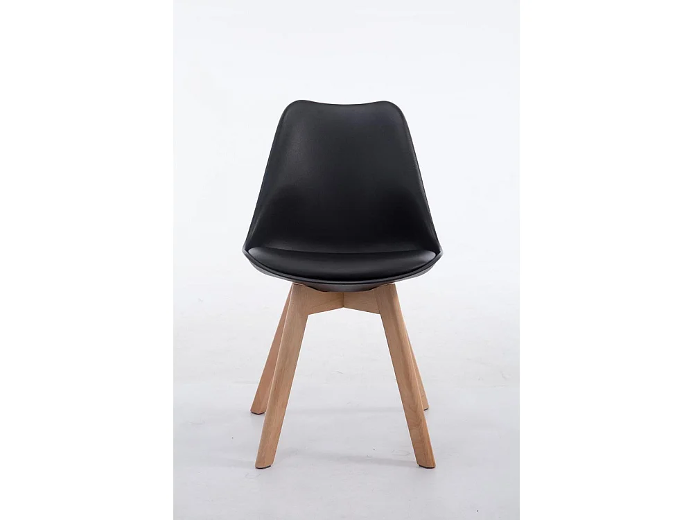 Eetkamerstoelen - Kunstleer & natura - zwart - Borneo V2