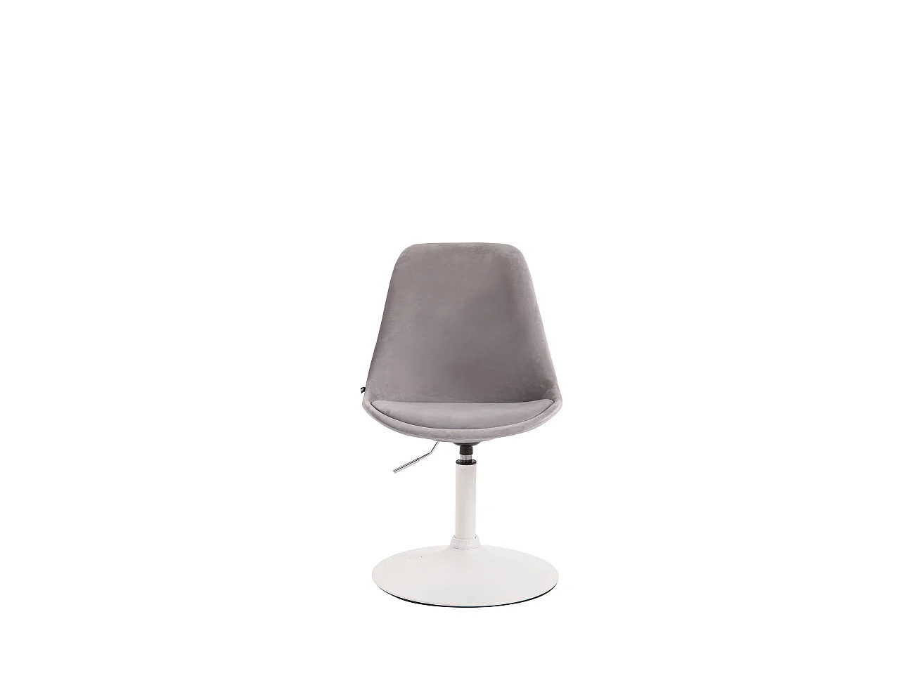 chaise salle à manger - Velours & Blanc - Gris - Maverick