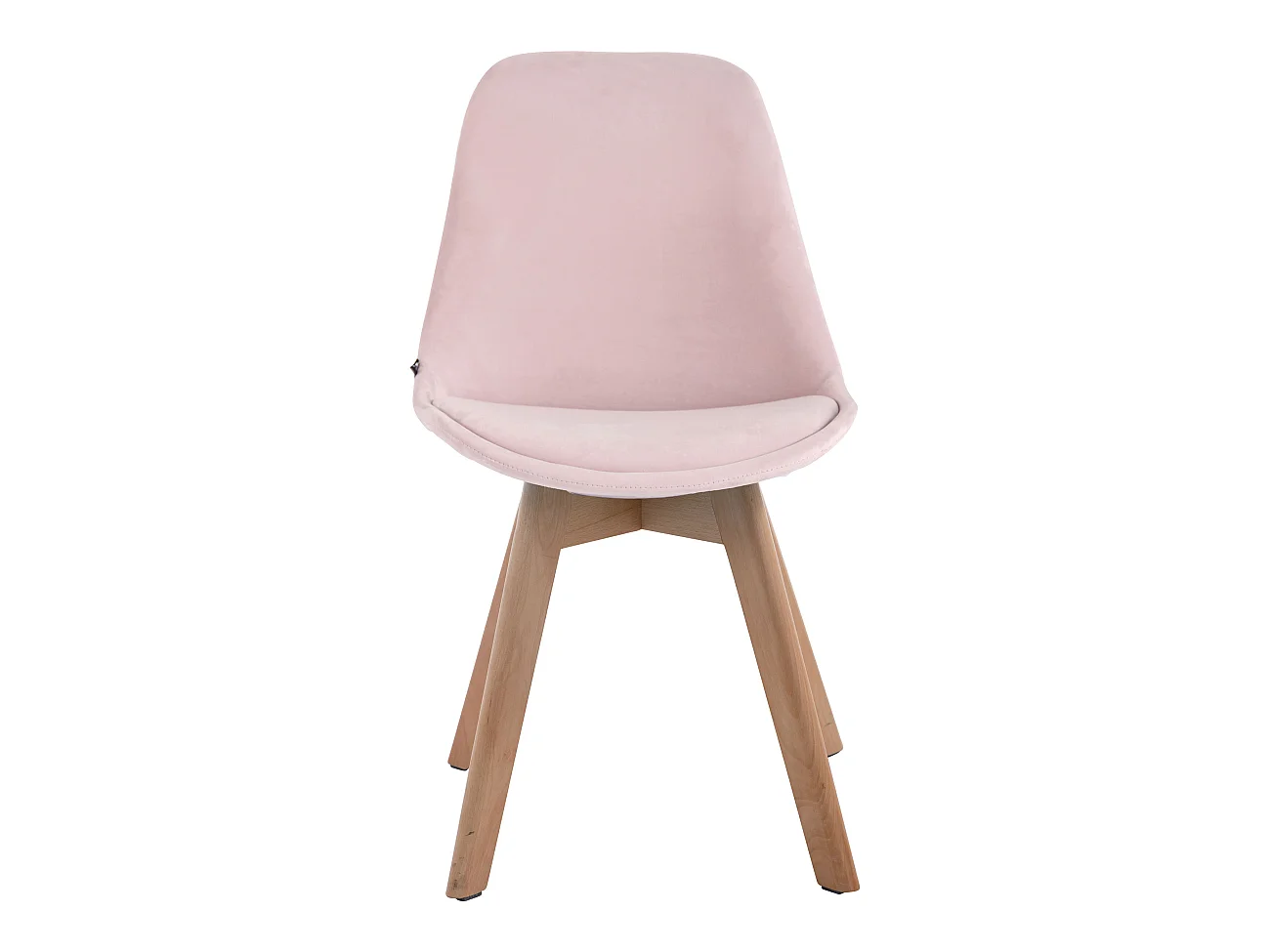 Lot de 4  chaise salle à manger - Velours & Nature - Rose - Borneo V2