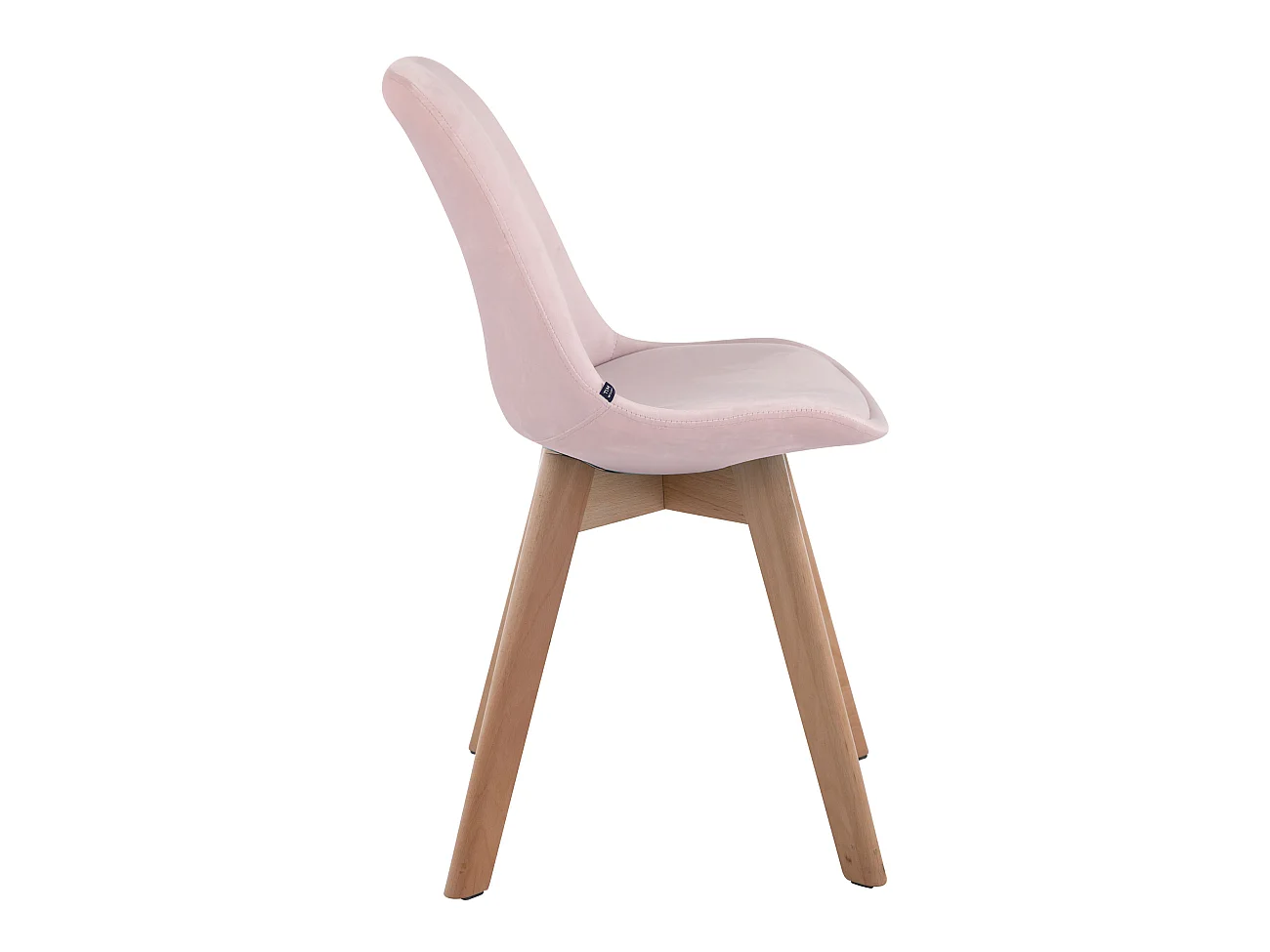 Lot de 4  chaise salle à manger - Velours & Nature - Rose - Borneo V2