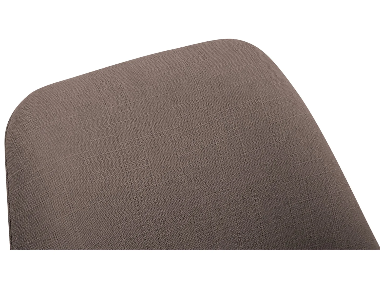 chaise salle à manger - Tissu & Blanc - Taupe - Borneo