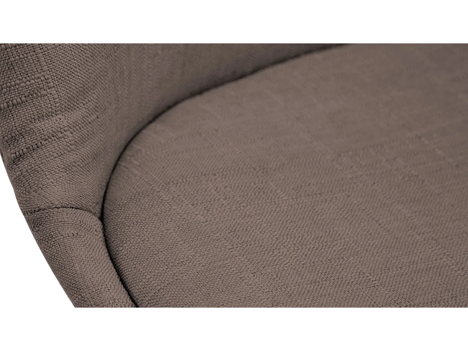 chaise salle à manger - Tissu & Blanc - Taupe - Borneo