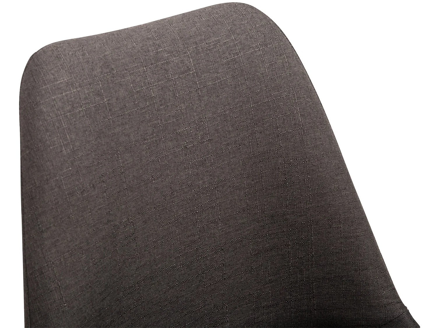 chaise salle à manger - Tissu & Blanc - Gris foncé - Maverick