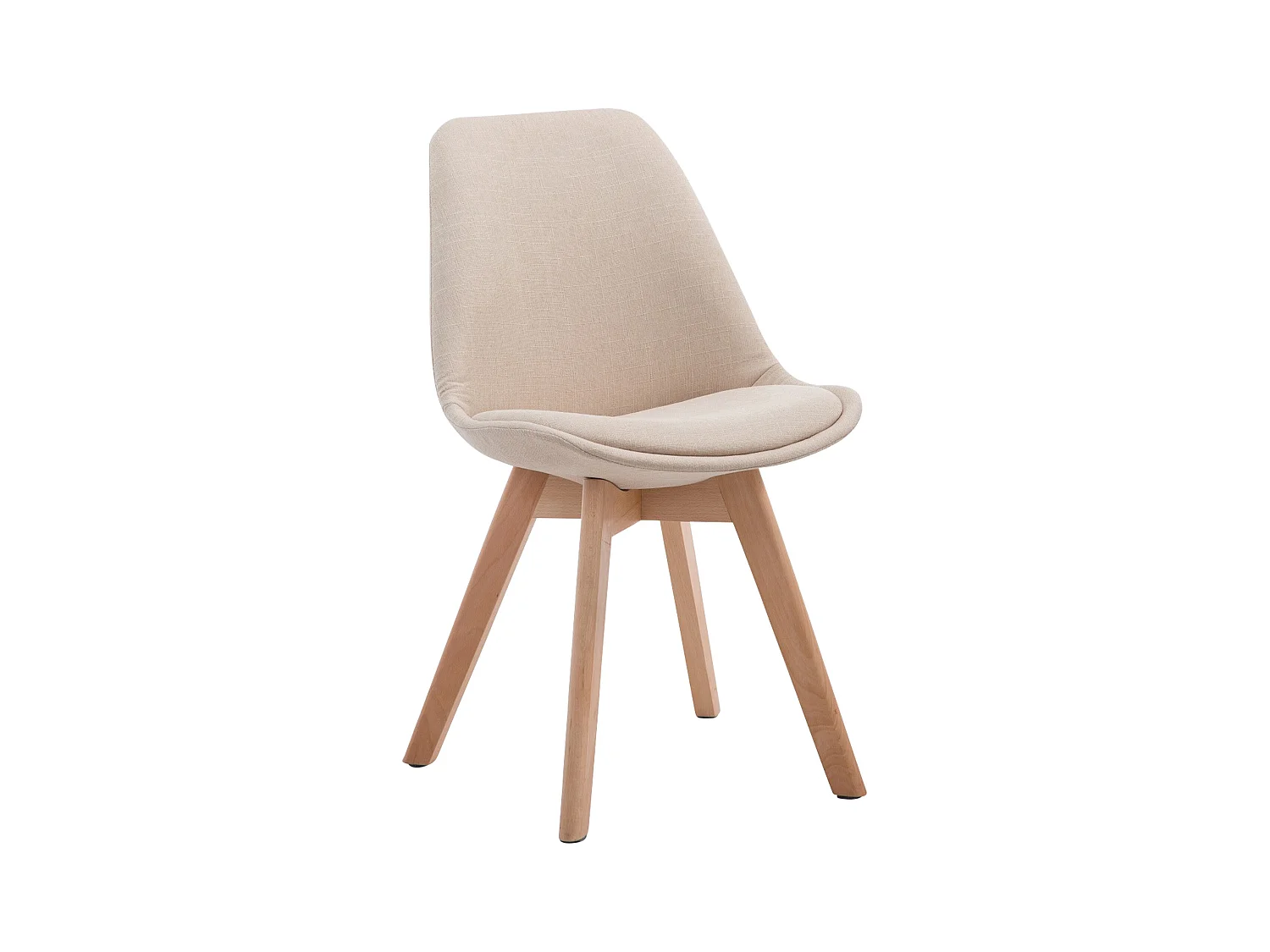 chaise salle à manger - Tissu & Nature - Crème - Borneo