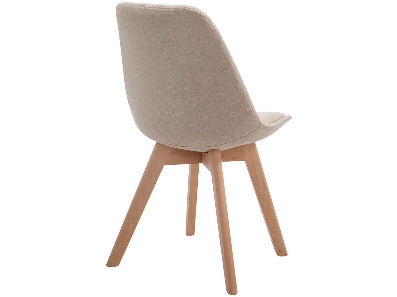 chaise salle à manger - Tissu & Nature - Crème - Borneo