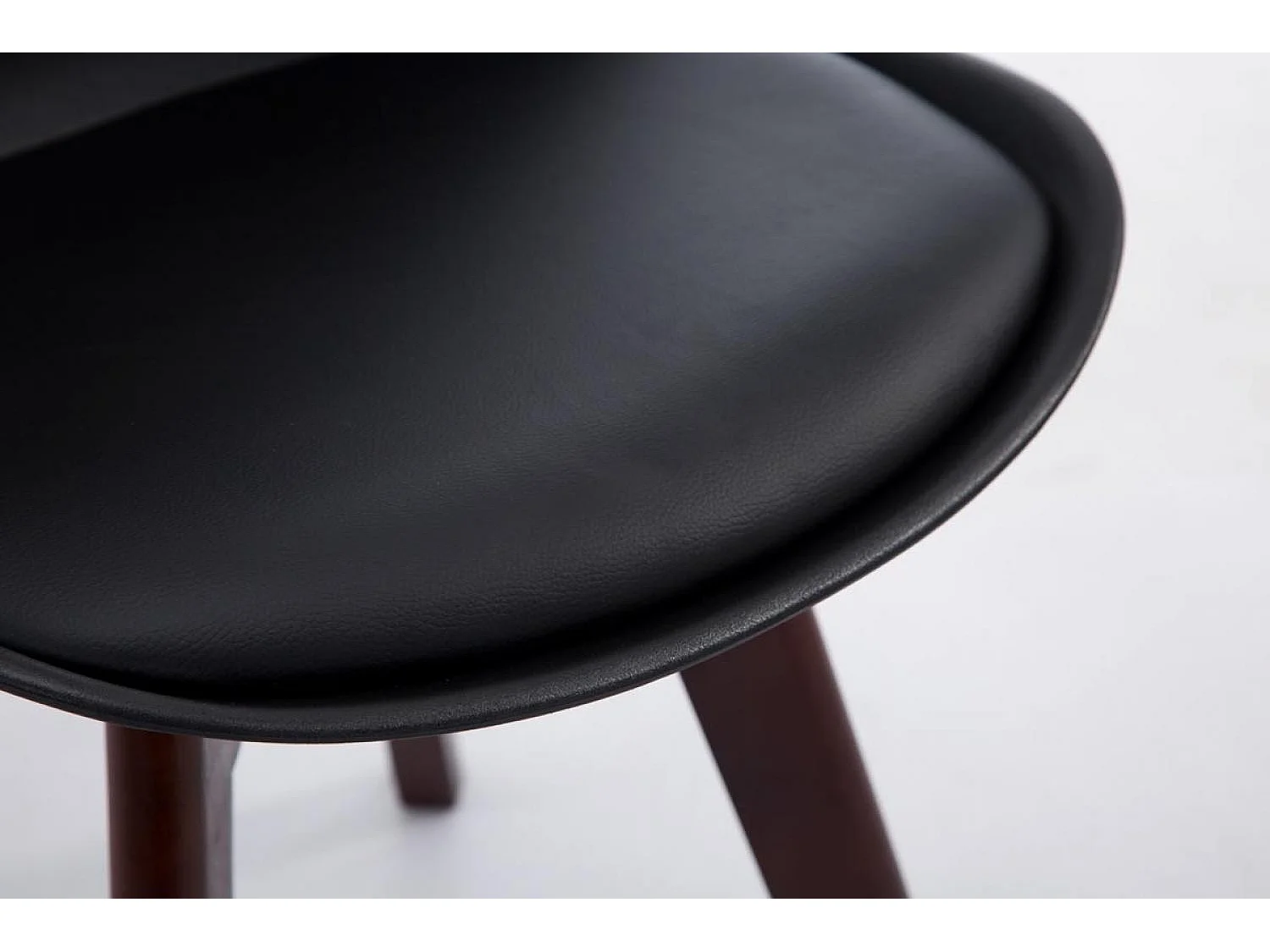 Eetkamerstoelen - Kunstleer & wit - zwart - Borneo V2