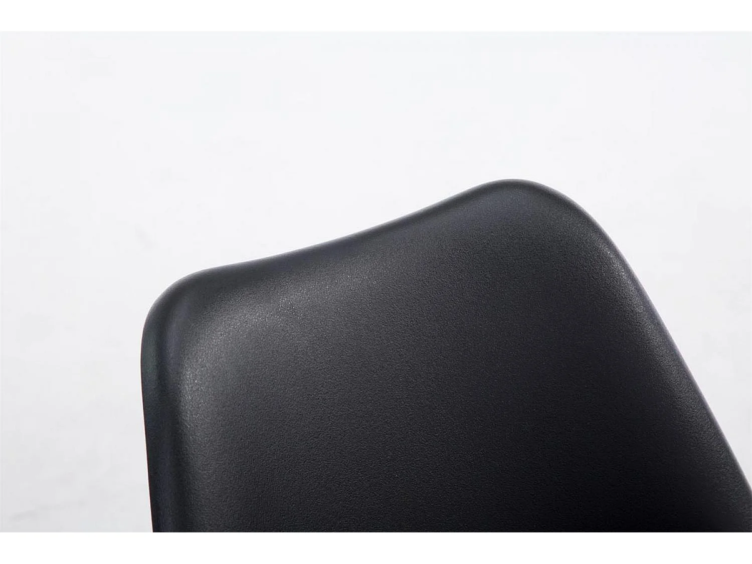 Cadeira para visitantes Borneo V2 em pele sintética preto|branco