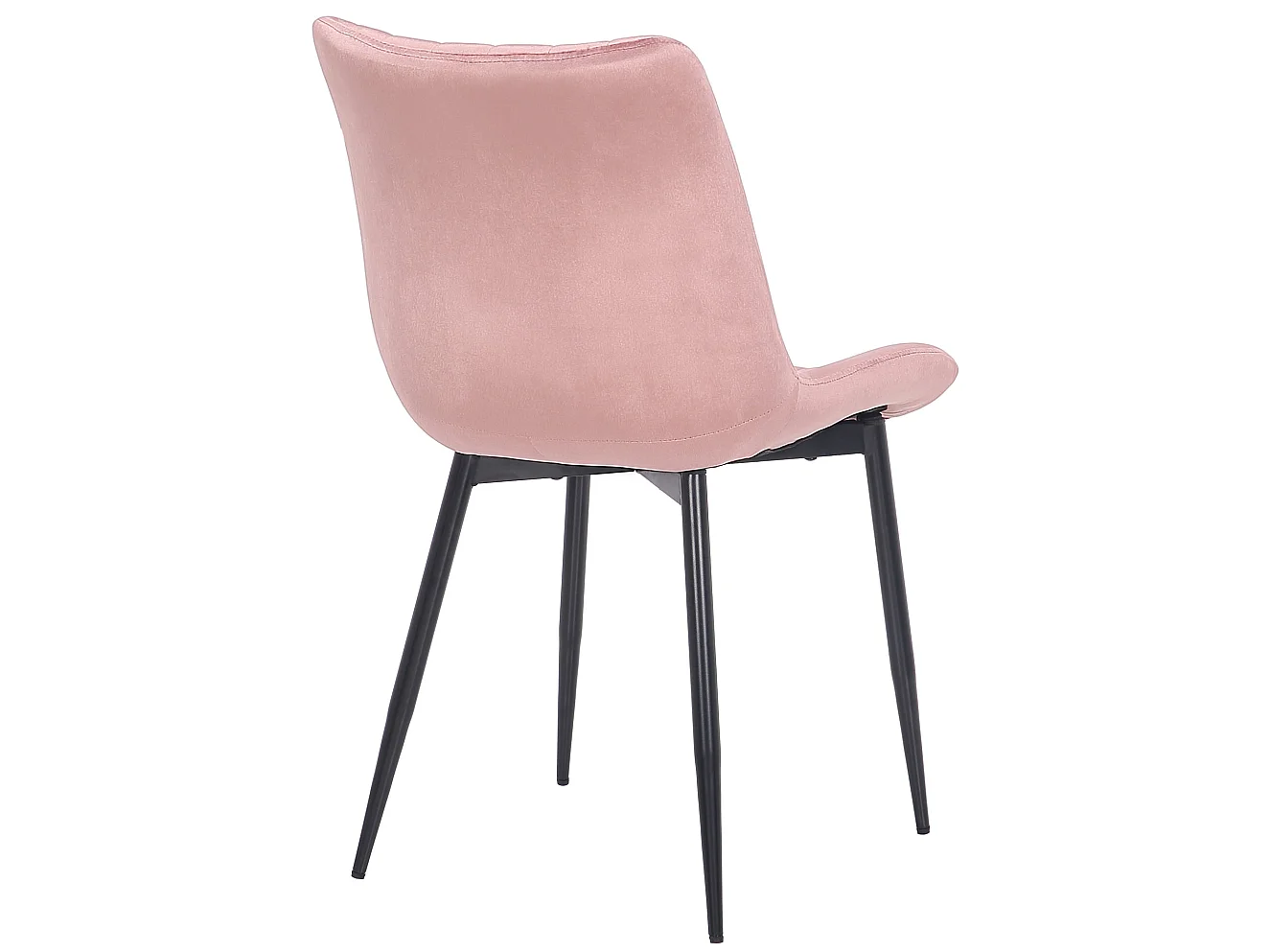 Esszimmerstuhl - Samt - pink - Rahden