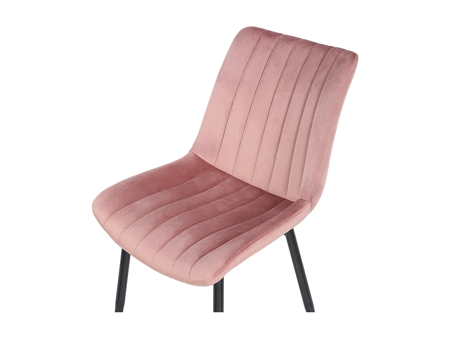 Esszimmerstuhl - Samt - pink - Rahden