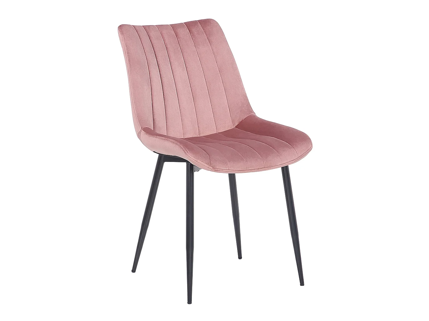 chaise salle à manger - Velours - Rose - Rahden