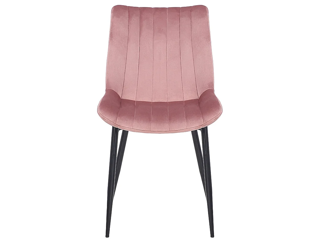 chaise salle à manger - Velours - Rose - Rahden