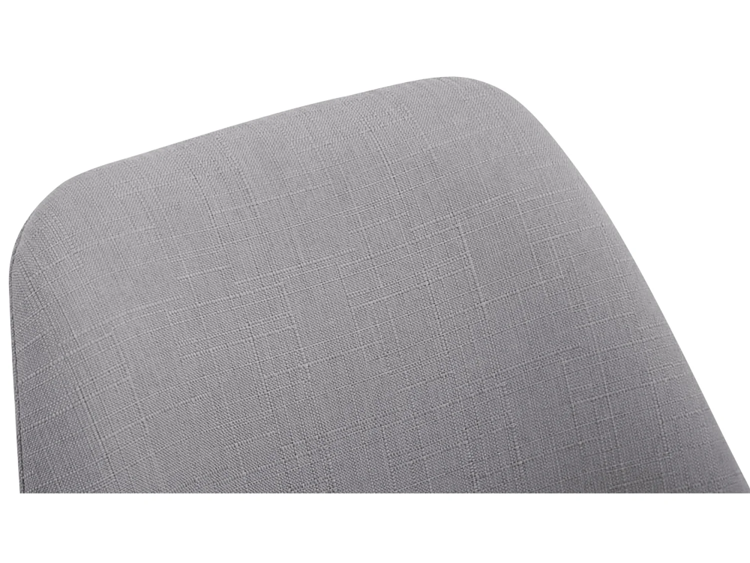 chaise salle à manger - Tissu & Blanc - Gris - Borneo