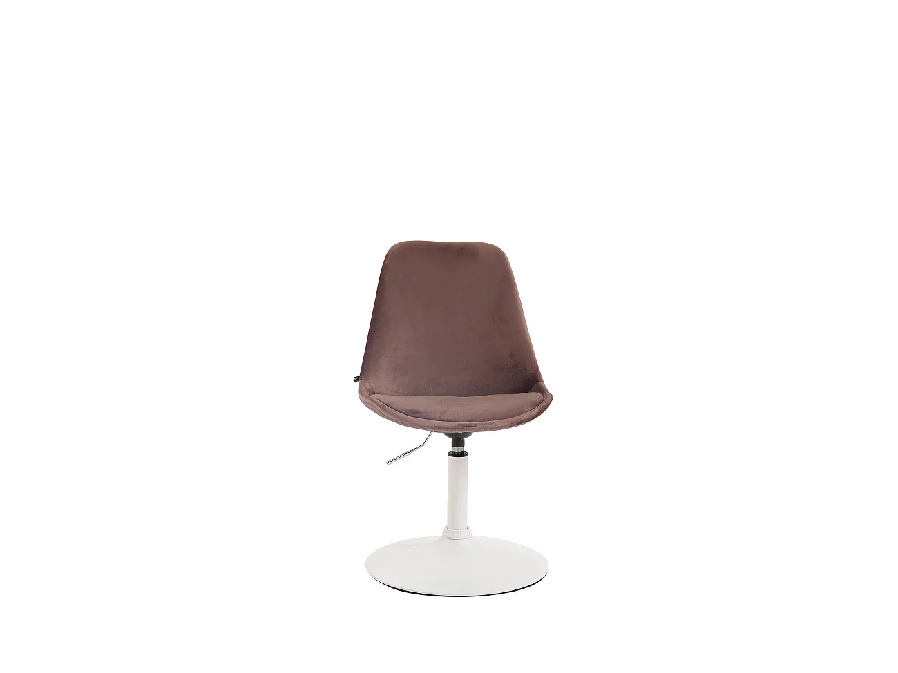 chaise salle à manger - Velours & Blanc - Marron - Maverick