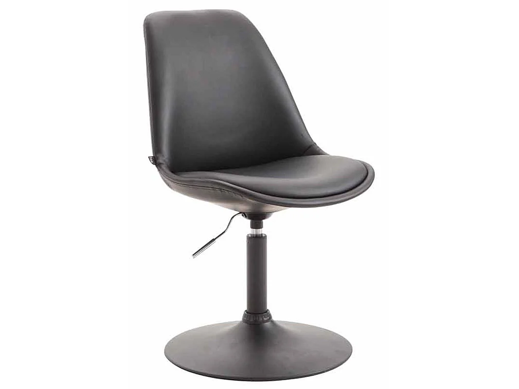 Lot de 4  chaise salle à manger - Similicuir & Noir - Noir - Maverick