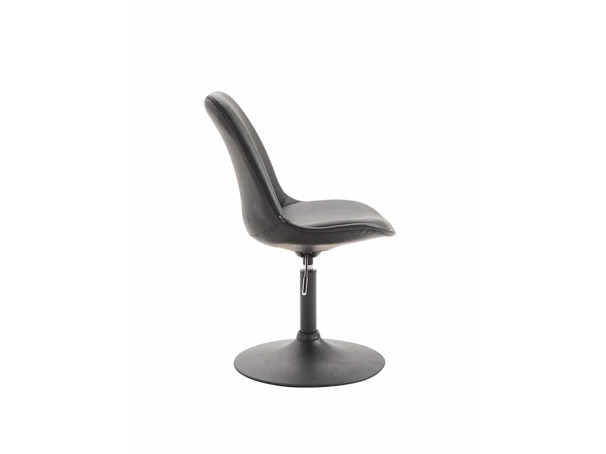 Lot de 4  chaise salle à manger - Similicuir & Noir - Noir - Maverick