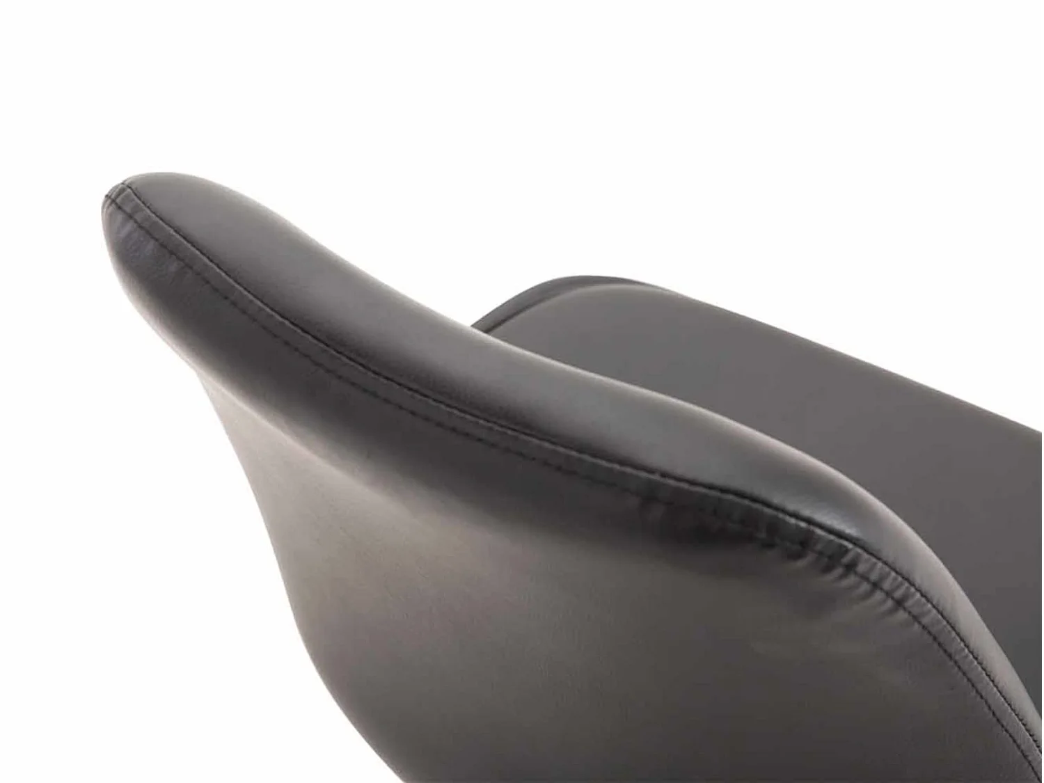 Lot de 4  chaise salle à manger - Similicuir & Noir - Noir - Maverick