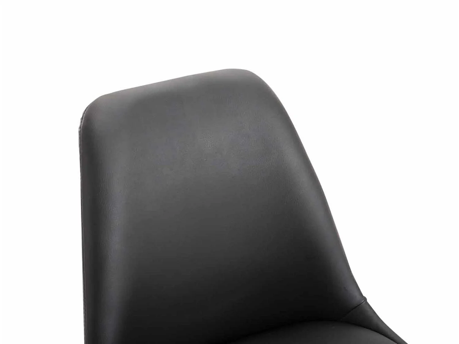 Lot de 4  chaise salle à manger - Similicuir & Noir - Noir - Maverick