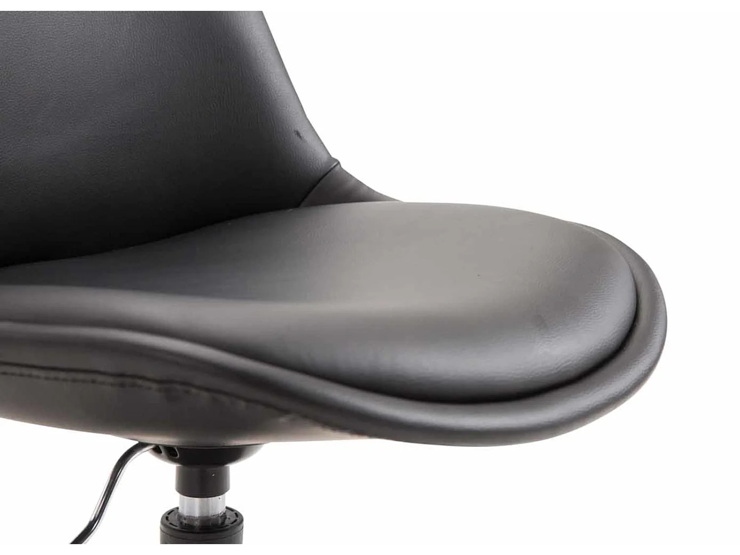 Lot de 4  chaise salle à manger - Similicuir & Noir - Noir - Maverick