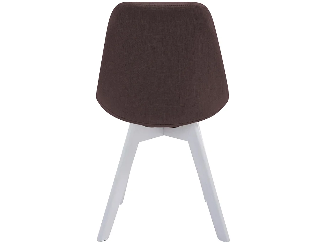 Eetkamerstoelen - Stof & wit - bruin - Borneo
