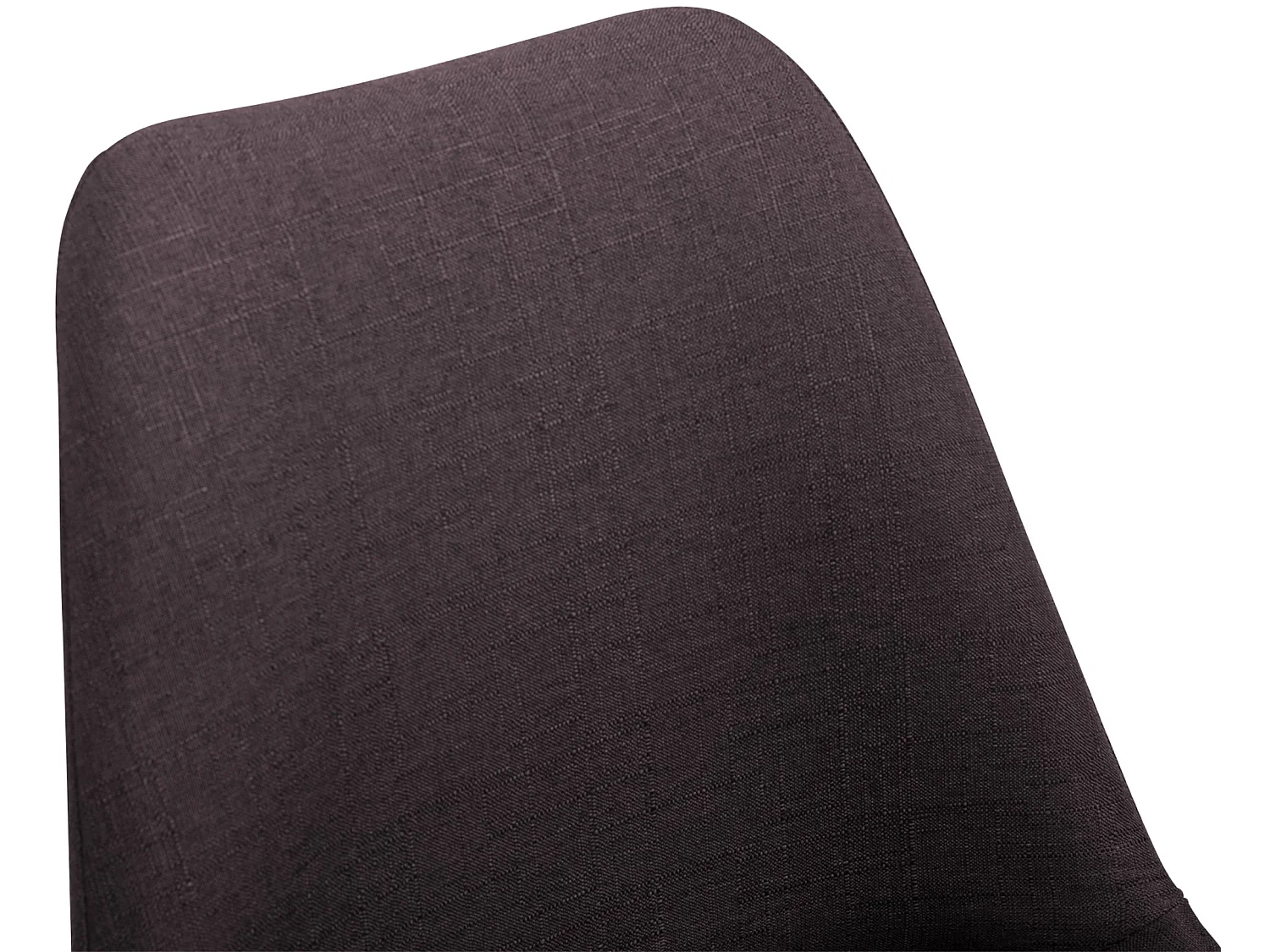 chaise salle à manger - Tissu & Blanc - Marron - Maverick