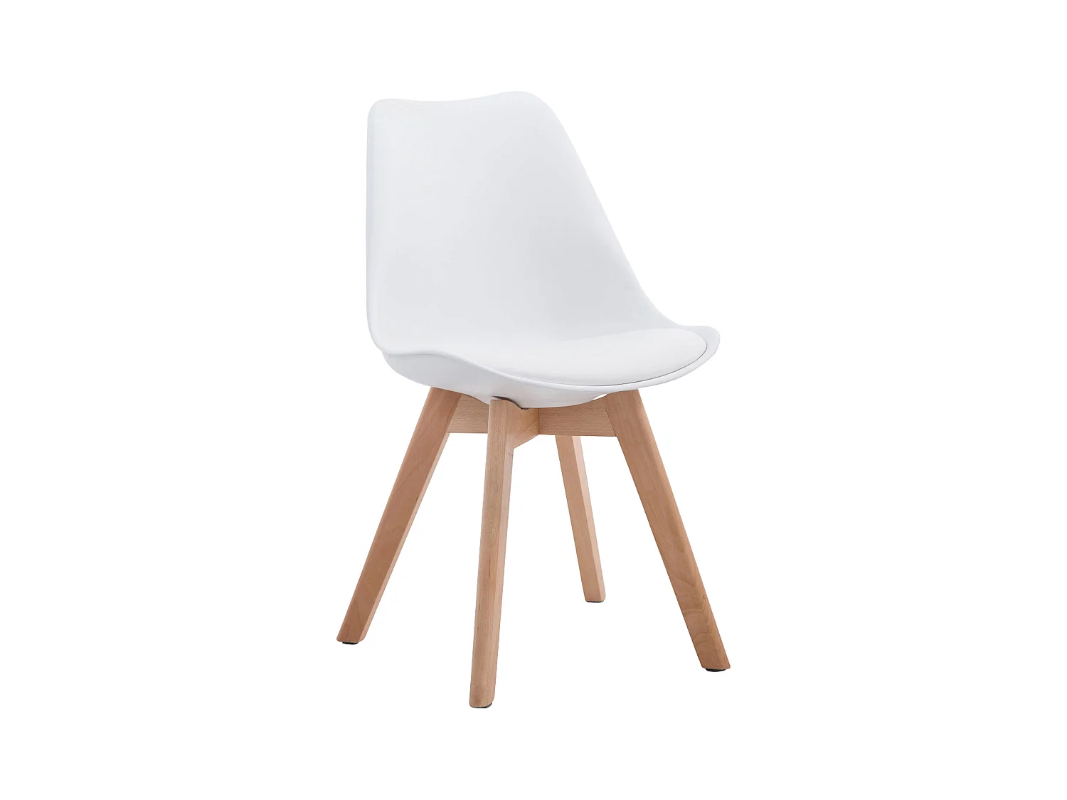 chaise salle à manger - Similicuir & Nature - Blanc - Borneo V2