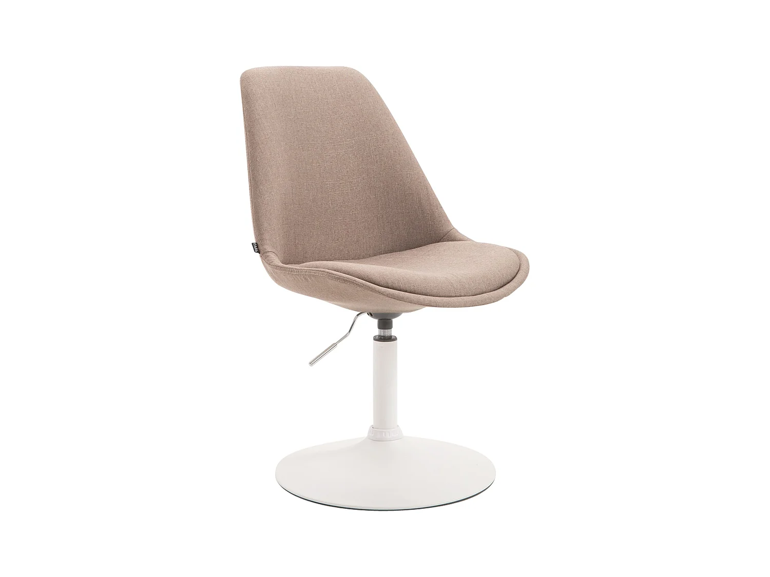 chaise salle à manger - Tissu & Blanc - Taupe - Maverick