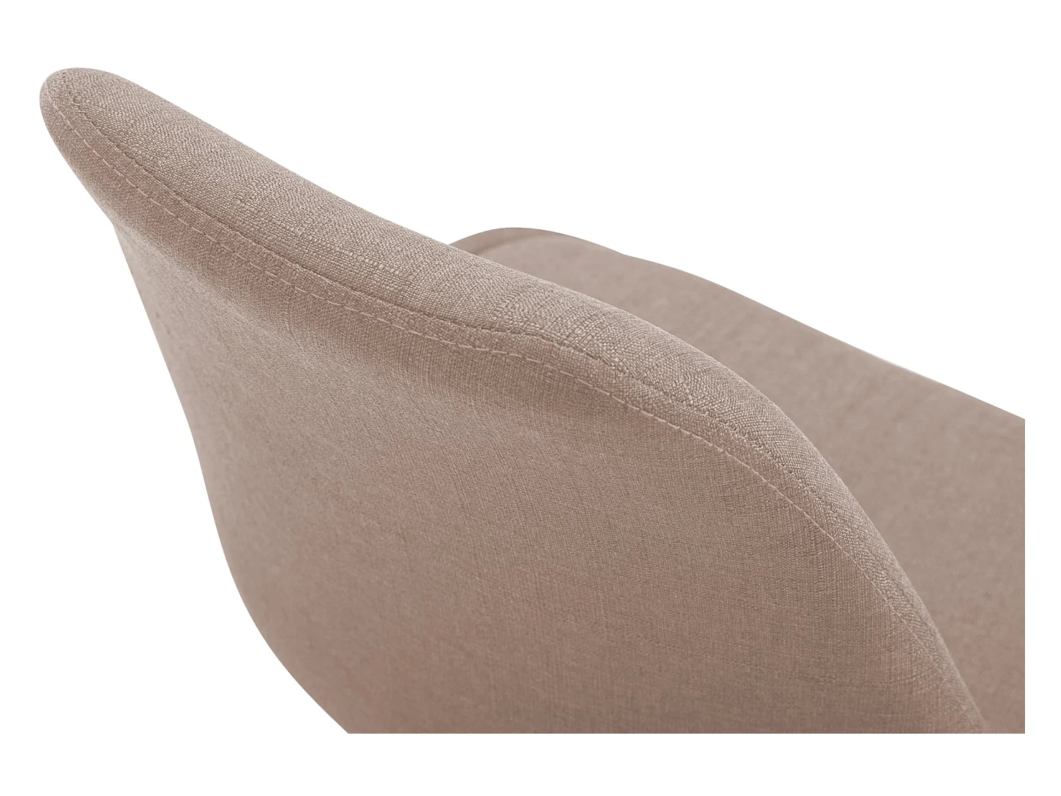 Eetkamerstoelen - Stof & wit - taupe - Maverick