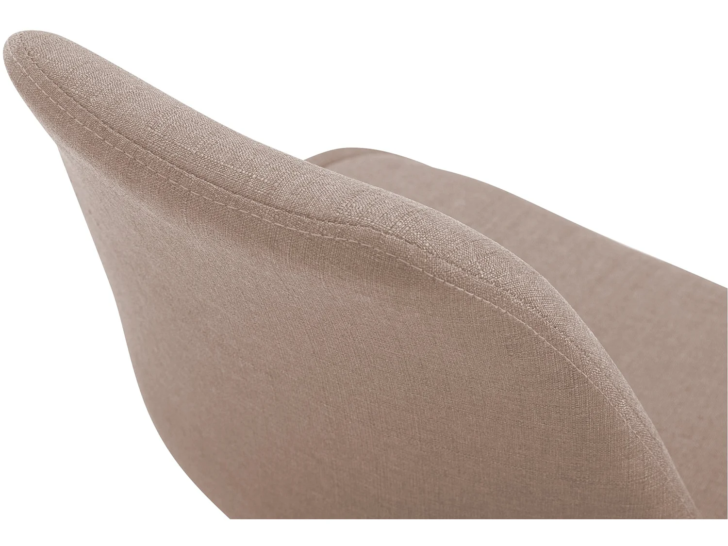 chaise salle à manger - Tissu & Blanc - Taupe - Maverick