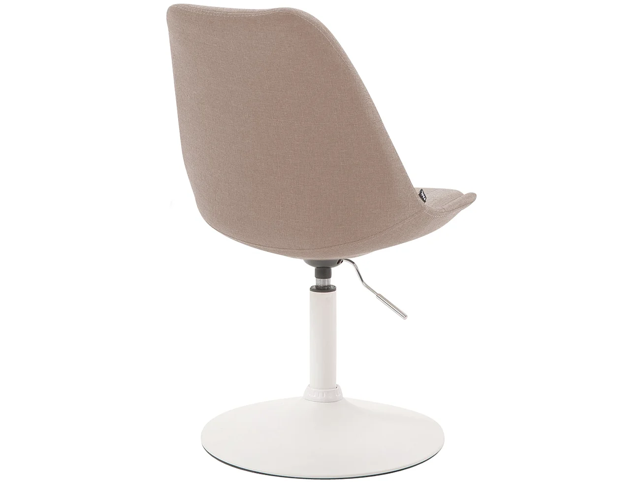 chaise salle à manger - Tissu & Blanc - Taupe - Maverick