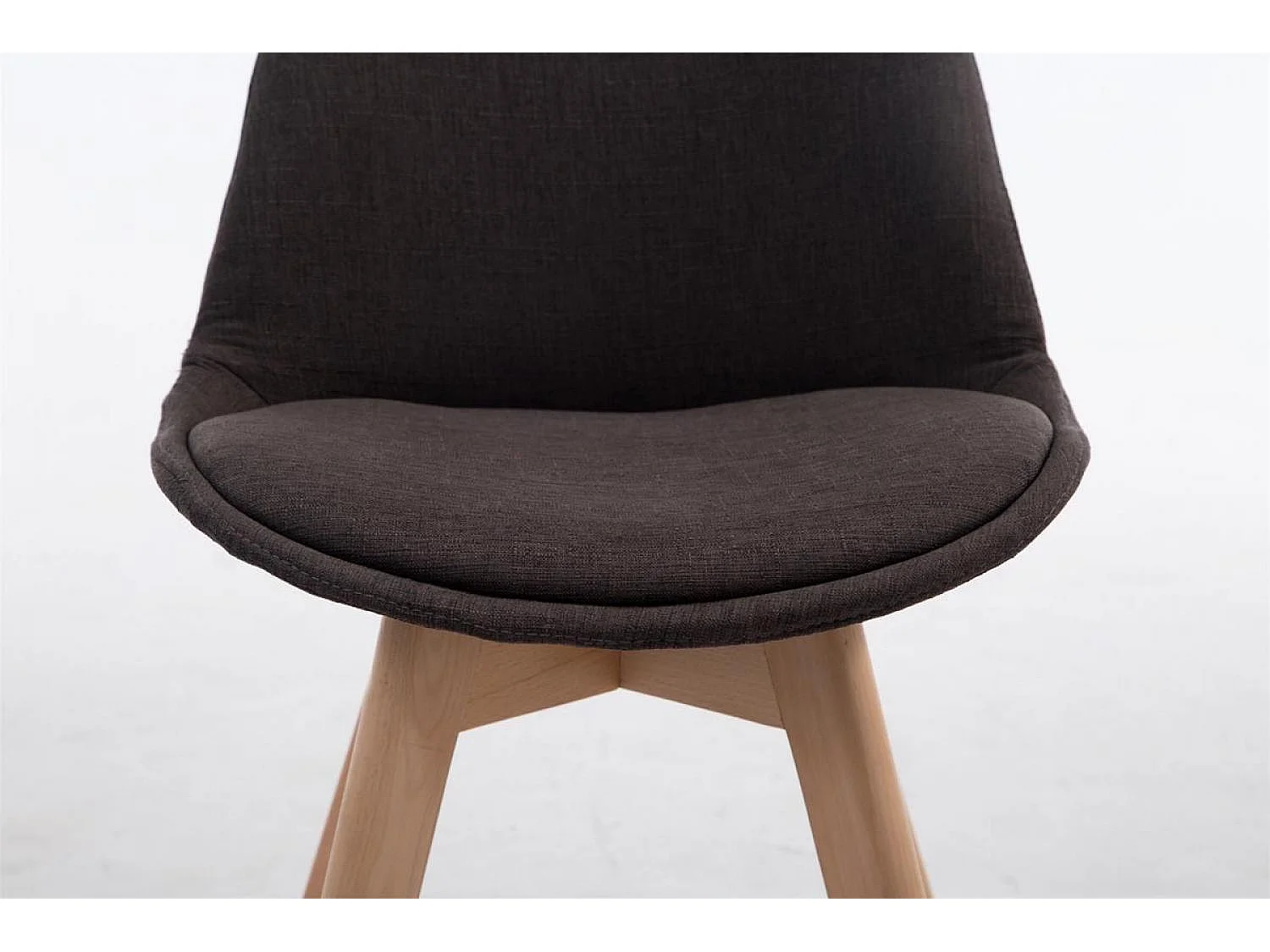 Eetkamerstoelen - Stof & natura - donkergrijs - Borneo