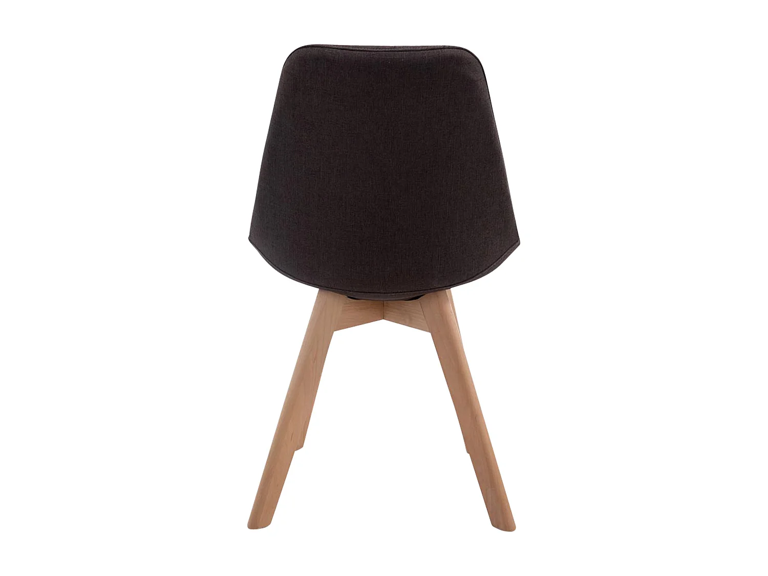 chaise salle à manger - Tissu & Nature - Gris foncé - Borneo