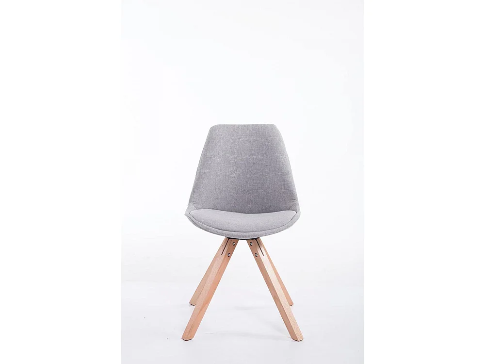 Eetkamerstoelen - Stof & natura - grijs - Toulouse