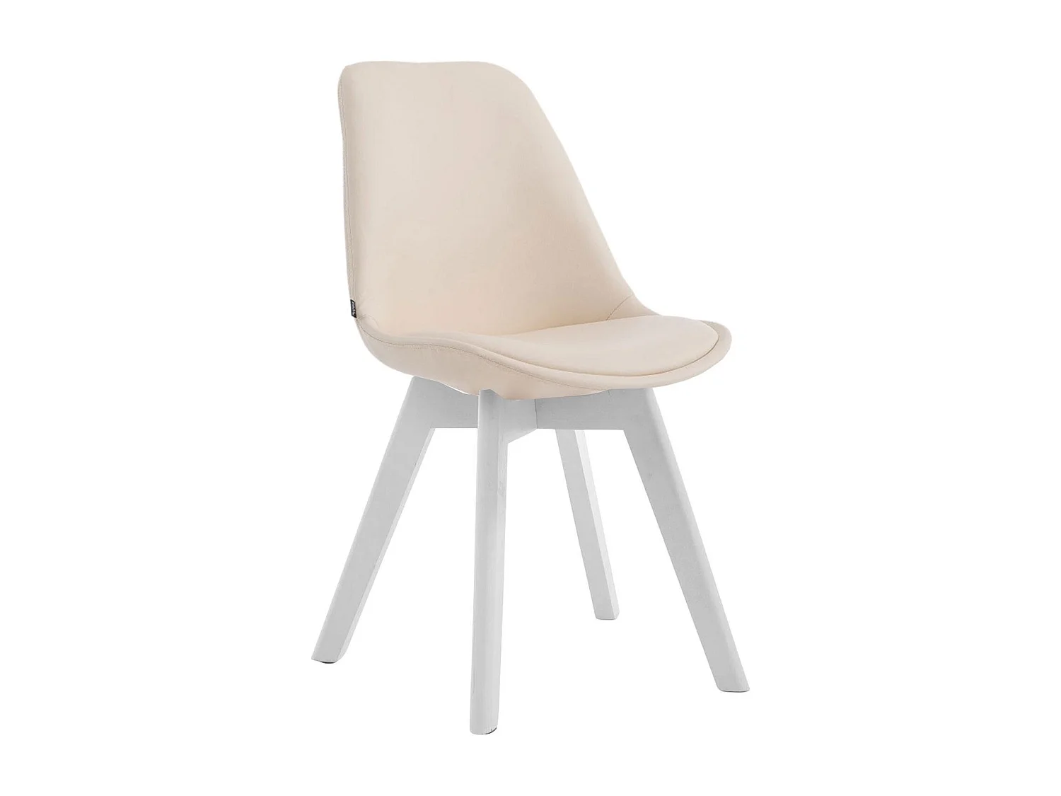 Eetkamerstoelen - Kunstleer & wit - creme - Manado