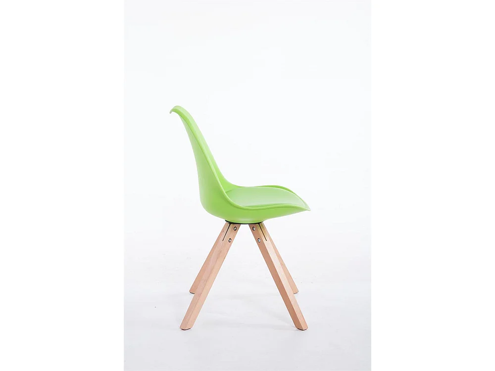 Eetkamerstoelen - Kunstleer & natura - groen - Toulouse