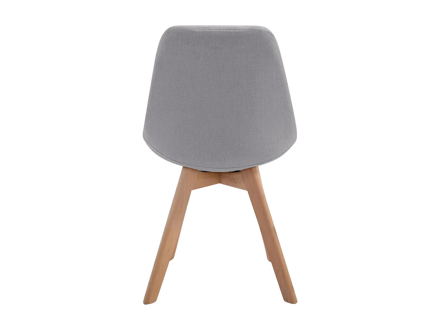 Eetkamerstoelen - Stof & natura - grijs - Borneo