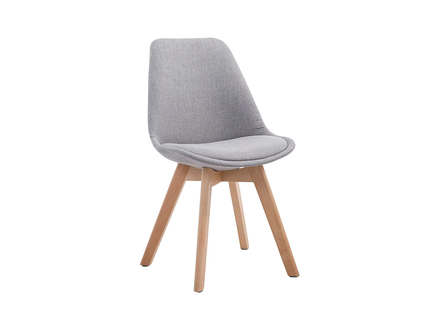 chaise salle à manger - Tissu & Nature - Gris - Borneo