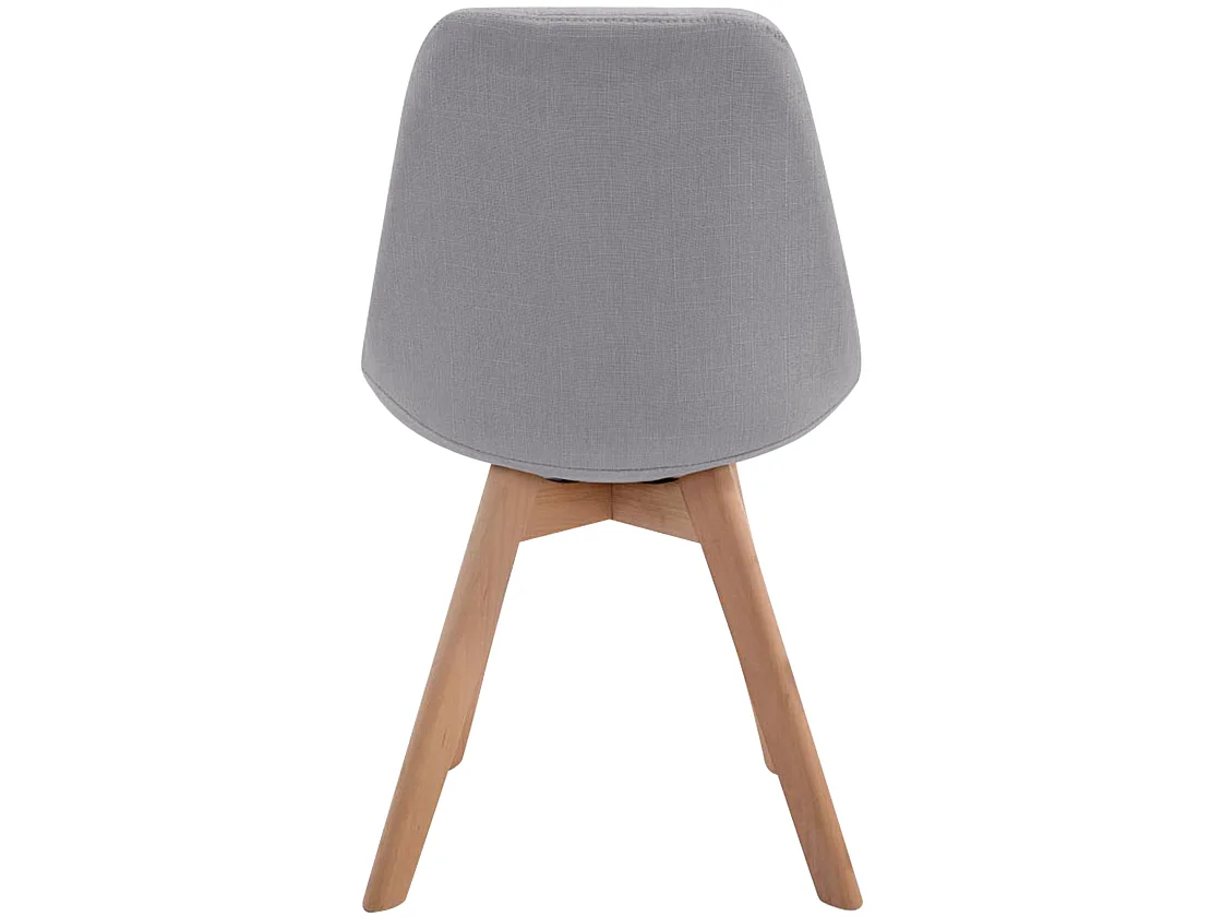 chaise salle à manger - Tissu & Nature - Gris - Borneo
