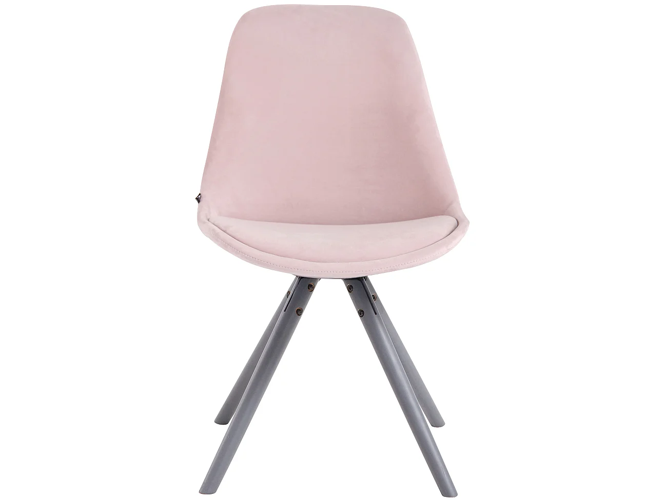 Lot de 4  chaise salle à manger - Velours & Bois - Rose - Toulouse