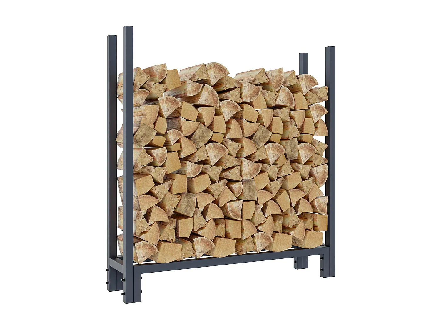 Etagère bois de cheminée - Métal - S - Anthracite - Martin