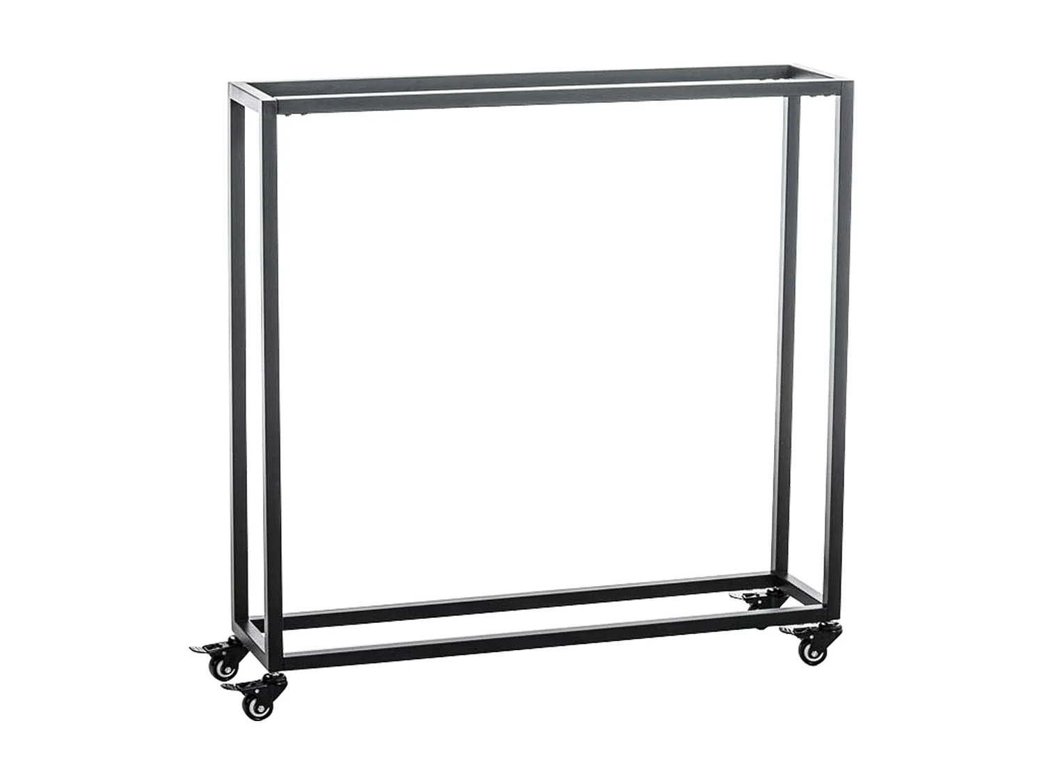 Brandhoutrek  - Metalen - 100 x 25 x 100cm - zwart - Hetta