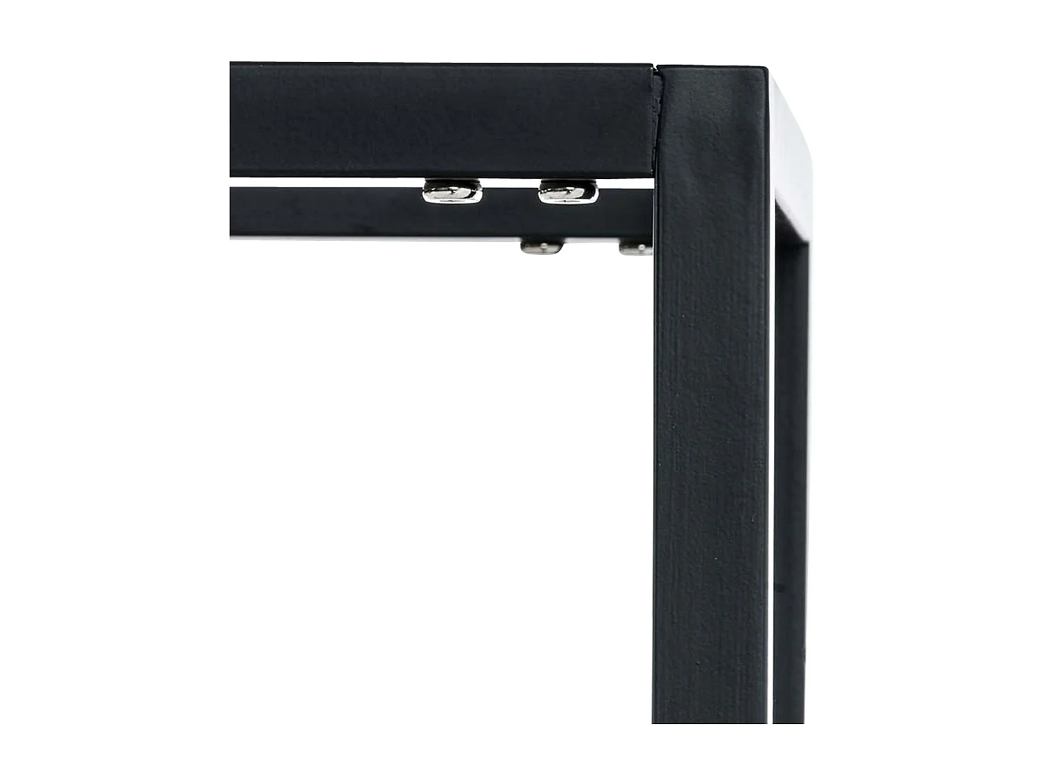 Brandhoutrek  - Metalen - 100 x 25 x 100cm - zwart - Hetta