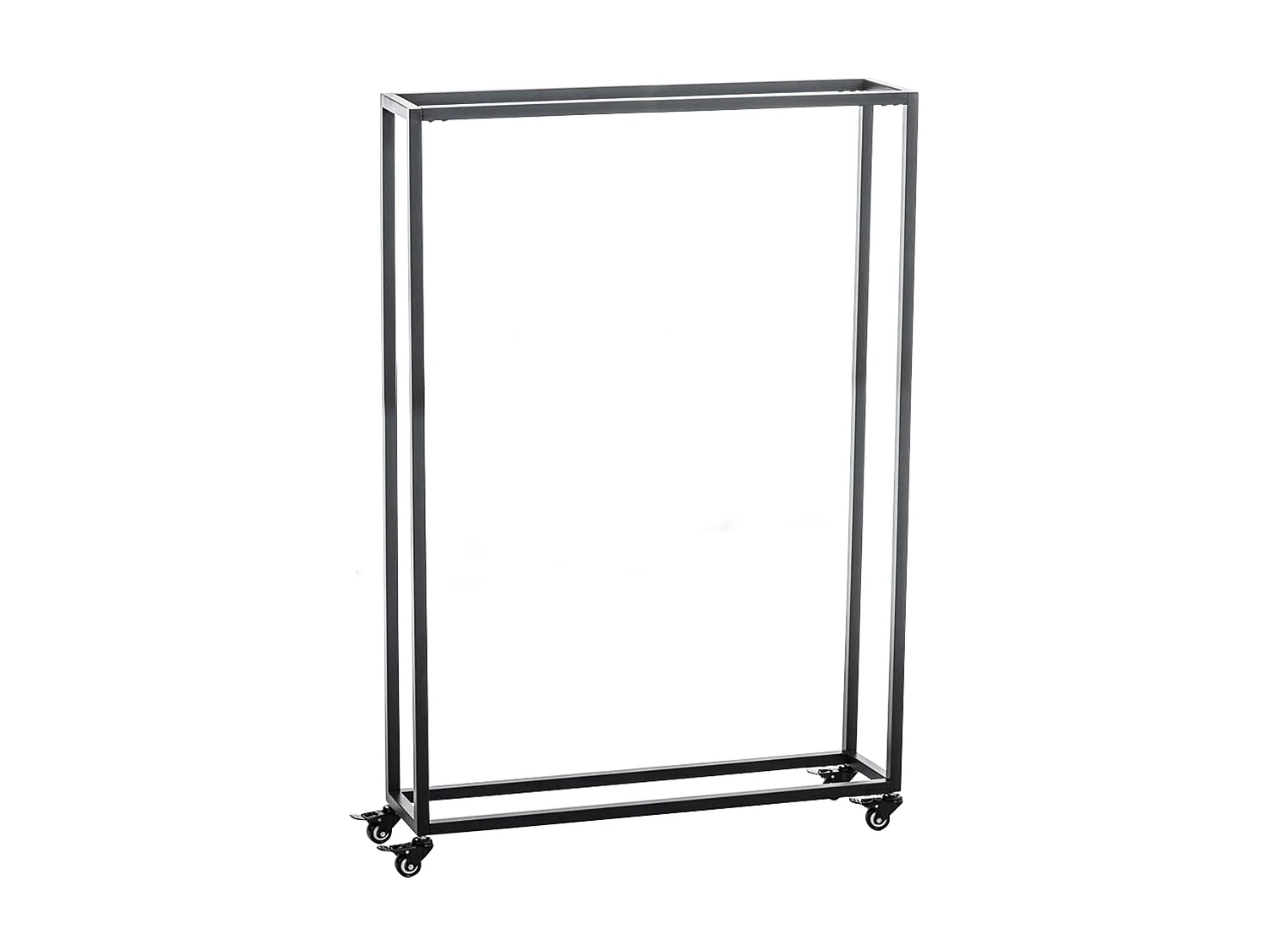 Brandhoutrek  - Metalen - 80 x 25 x 150cm - zwart - Hetta