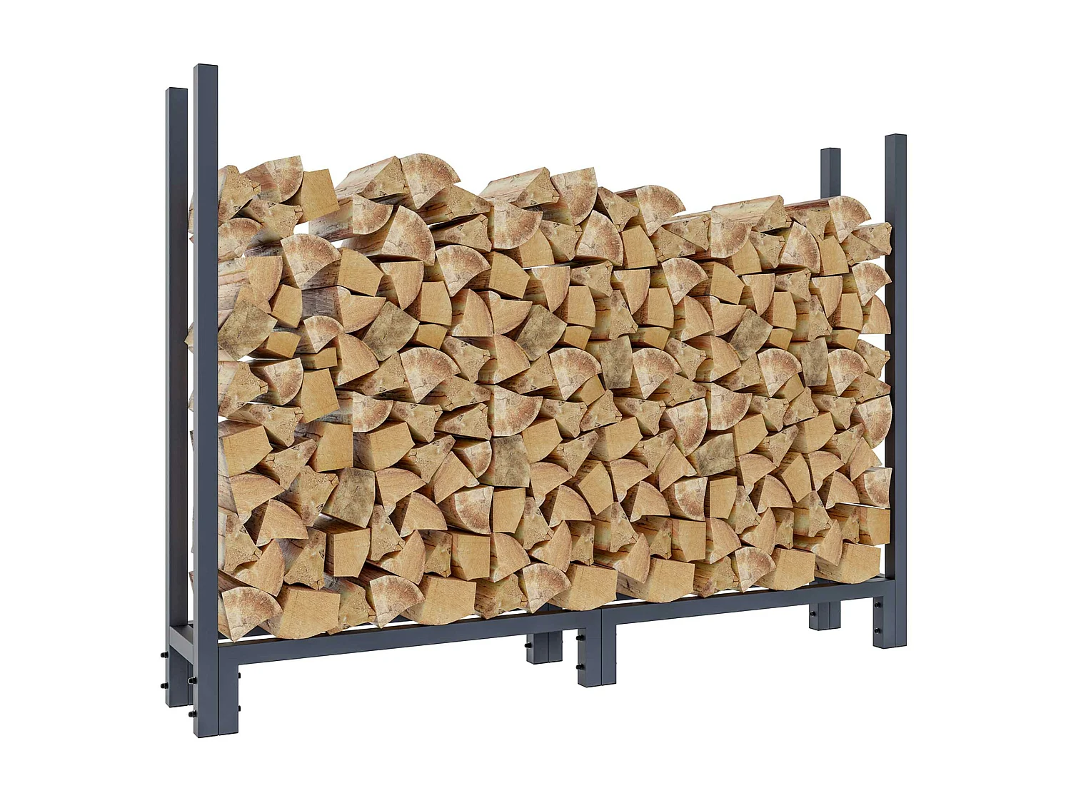 Etagère bois de cheminée - Métal - M - Anthracite - Martin