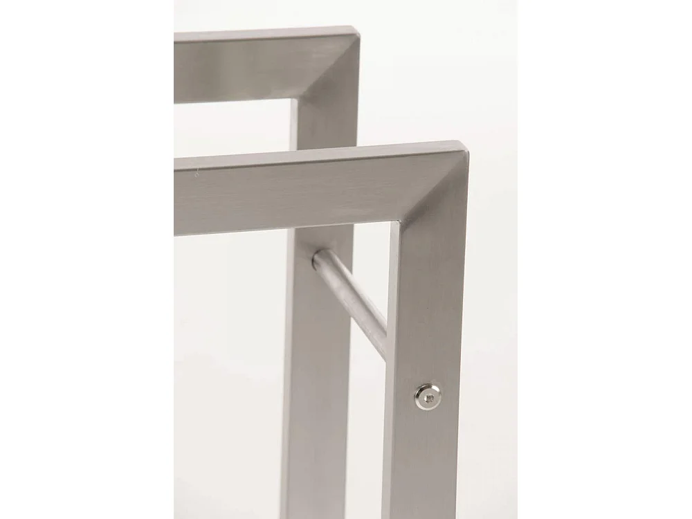 Leñero - Metal - 60 x 25 x 100cm - Acero inoxidable - Keri