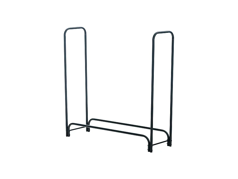 Kaminholzregal - Metall - 120 x 36 x 120cm - anthrazit - Wilster