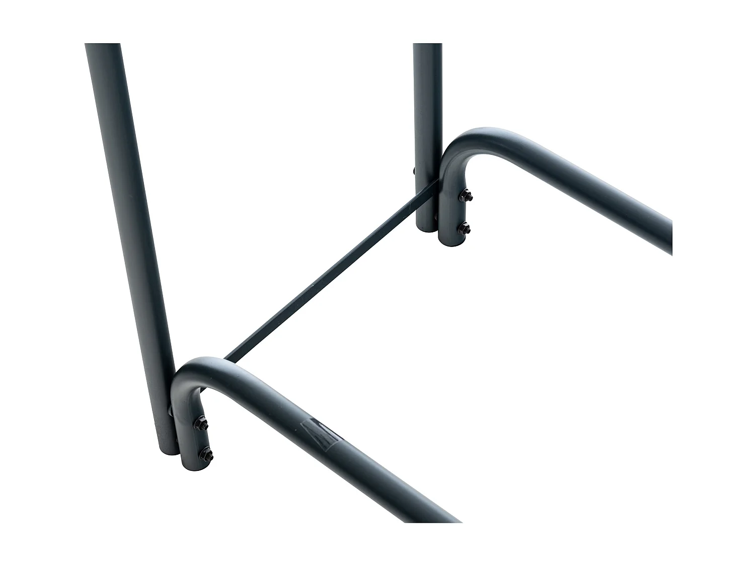 Etagère bois de cheminée - Métal - 120 x 36 x 120cm - Anthracite - Wilster