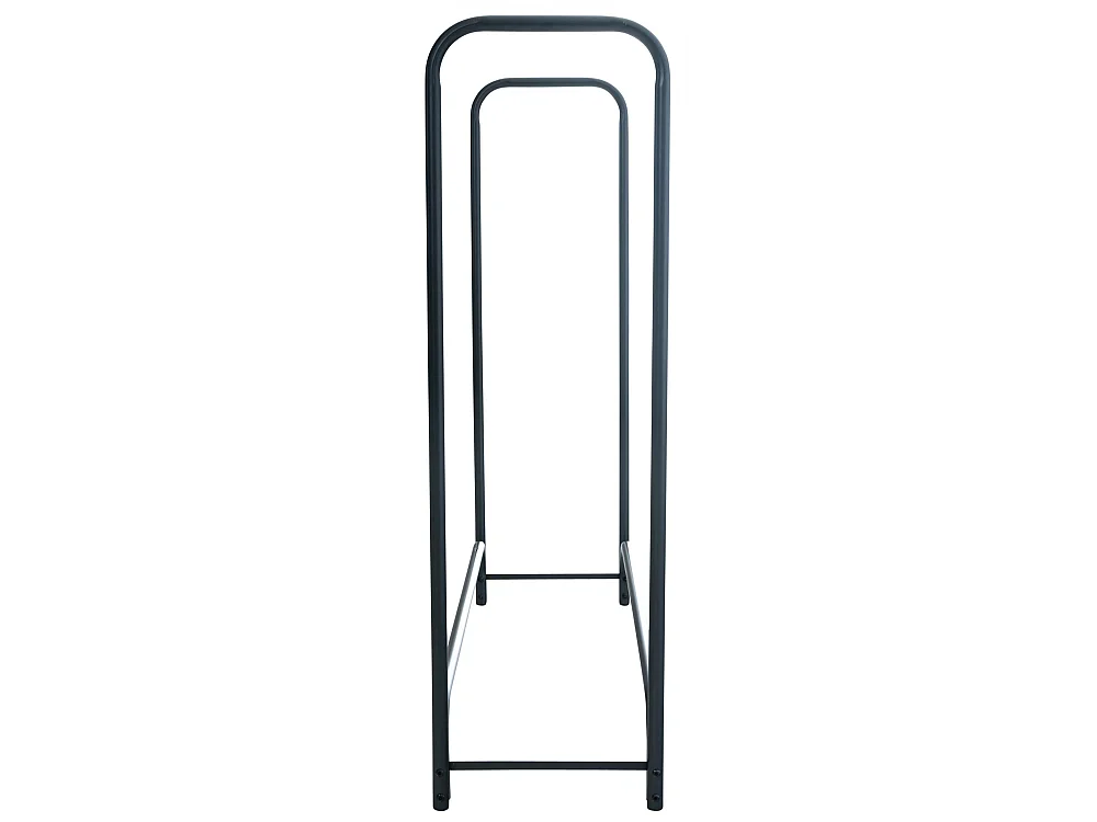 Etagère bois de cheminée - Métal - 120x120x36 cm - Anthracite - Wilster