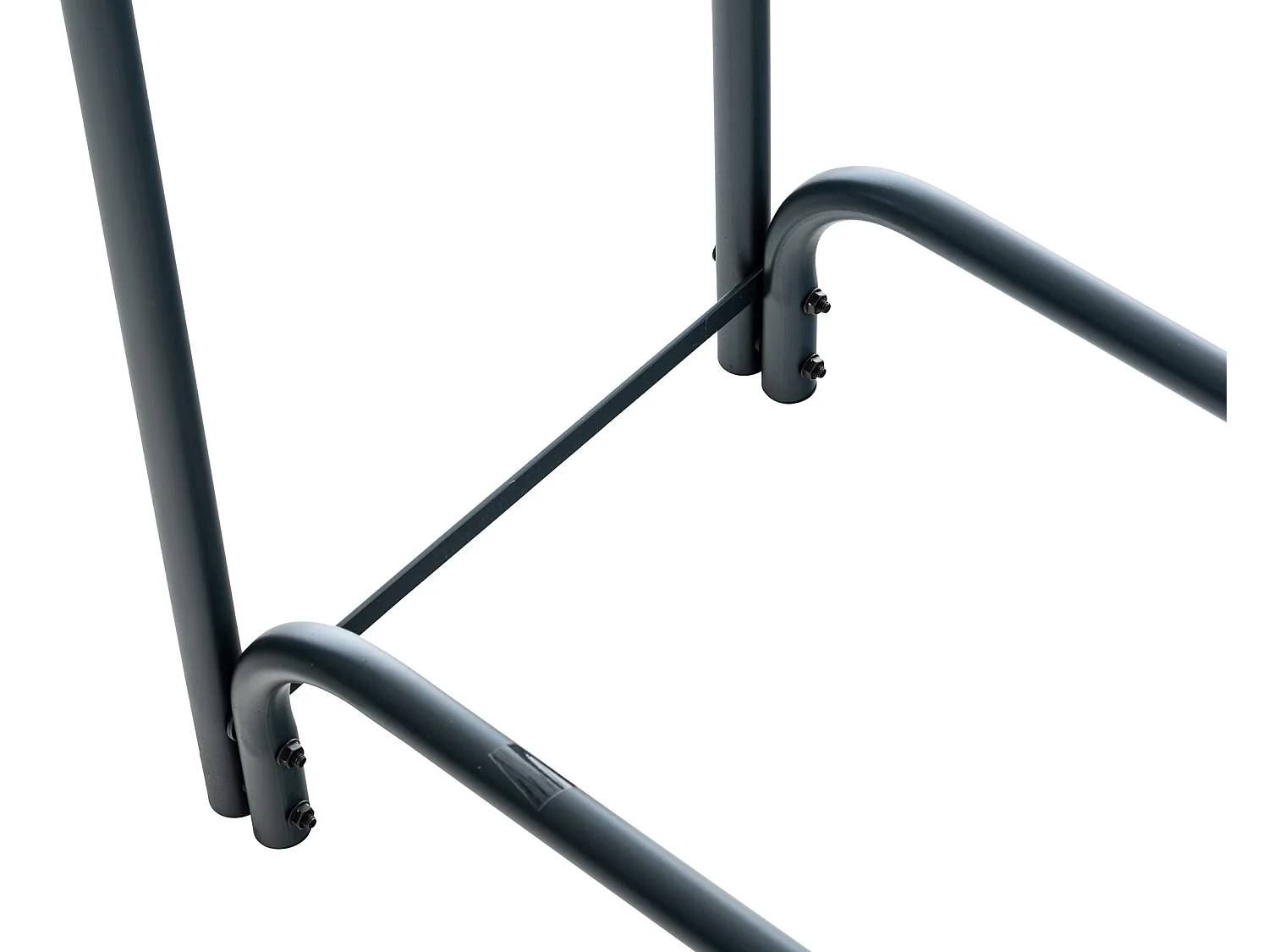 Etagère bois de cheminée - Métal - 120x120x36 cm - Anthracite - Wilster