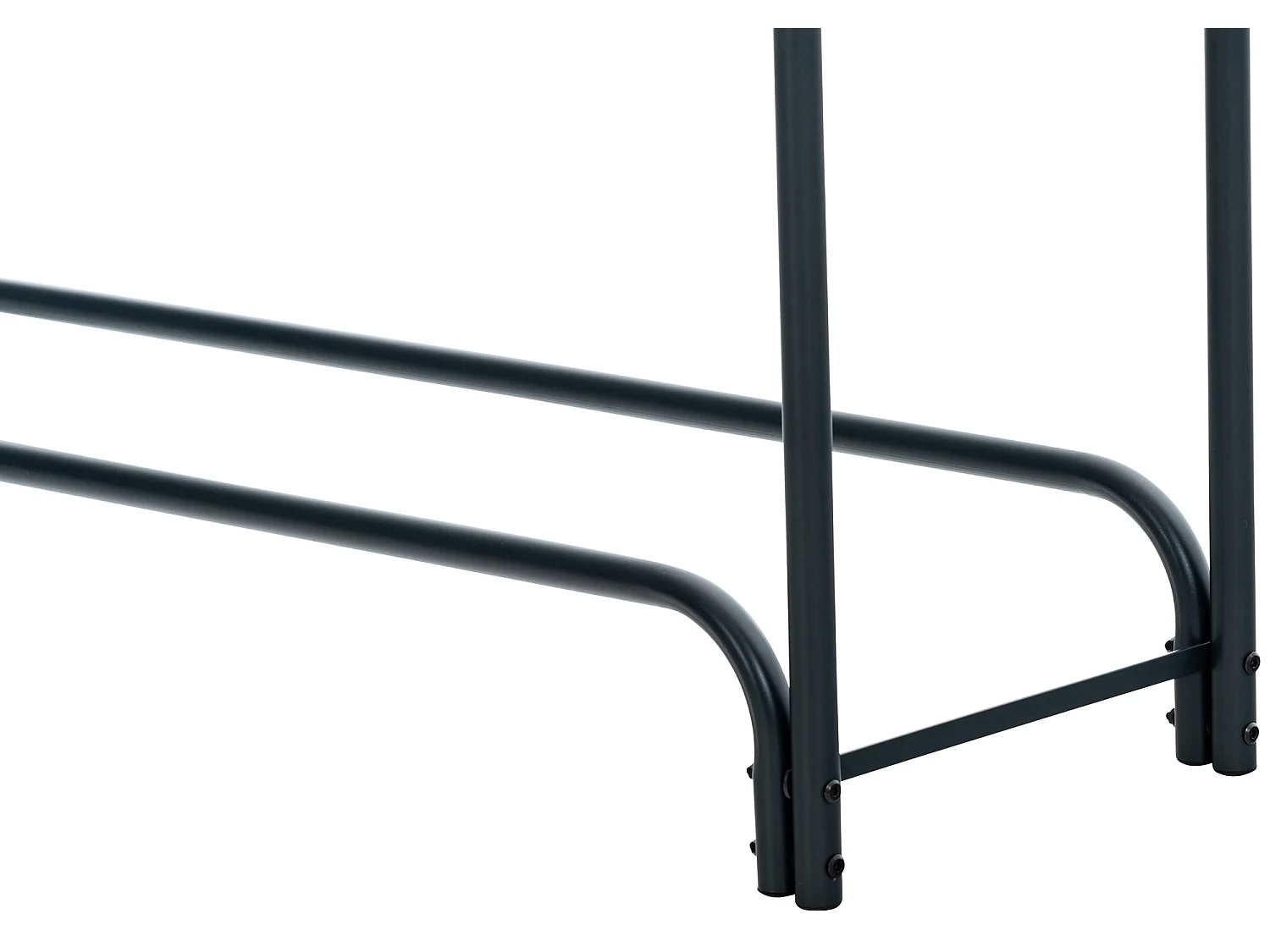 Etagère bois de cheminée - Métal - 120x120x36 cm - Anthracite - Wilster