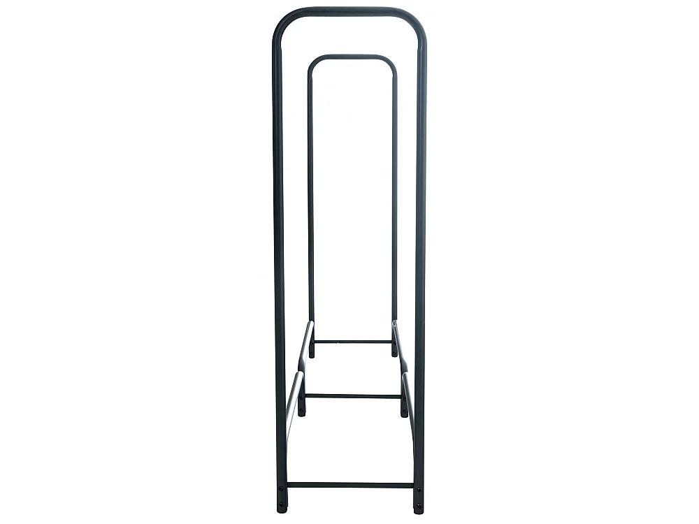 Etagère bois de cheminée - Métal - 150 x 36 x 120cm - Anthracite - Wilster